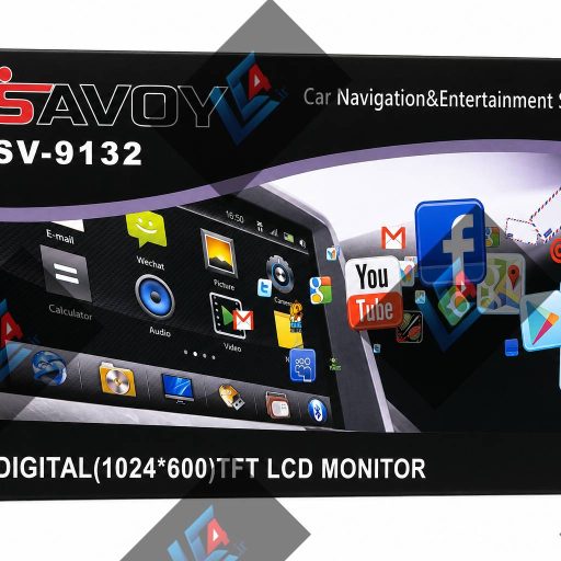 مانیتور اندروید ساووی 1 به 32 گیگابایت | پخش تصویری خودرو Savoy