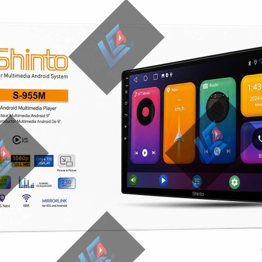 مانیتور اندروید شینتو ۲ به ۳۲ گیگابایت — مولتی‌مدیا هوشمند خودرو Shinto